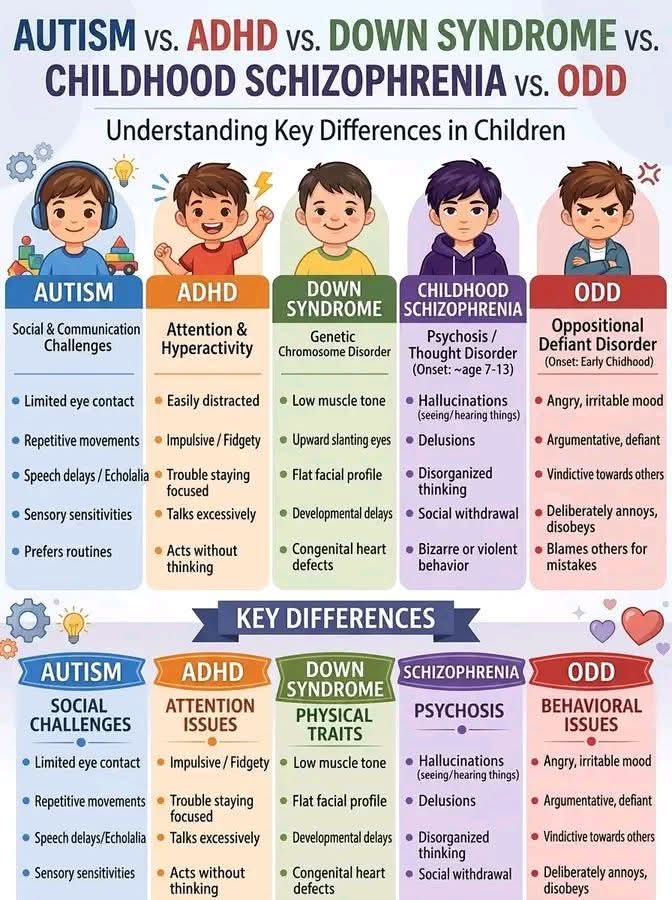 Autism, ADHD, Down Syndrome, Childhood Schizophrenia or ODD? Look Beyond the Behaviour
